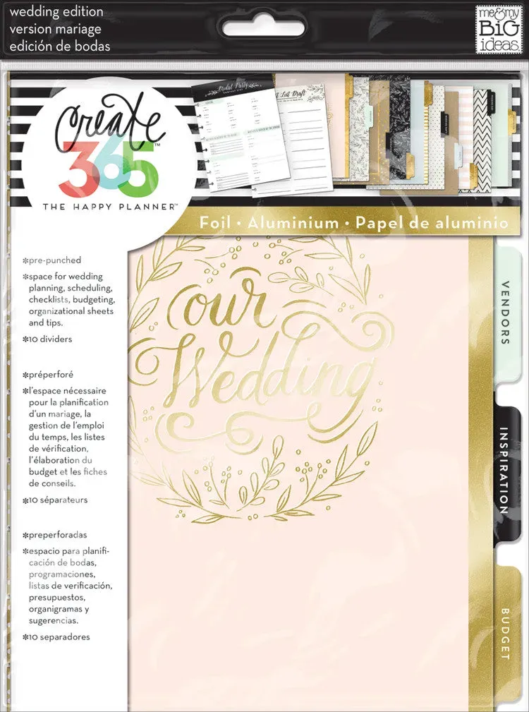 Happy Planner Wedding extension agenda mariage Classic