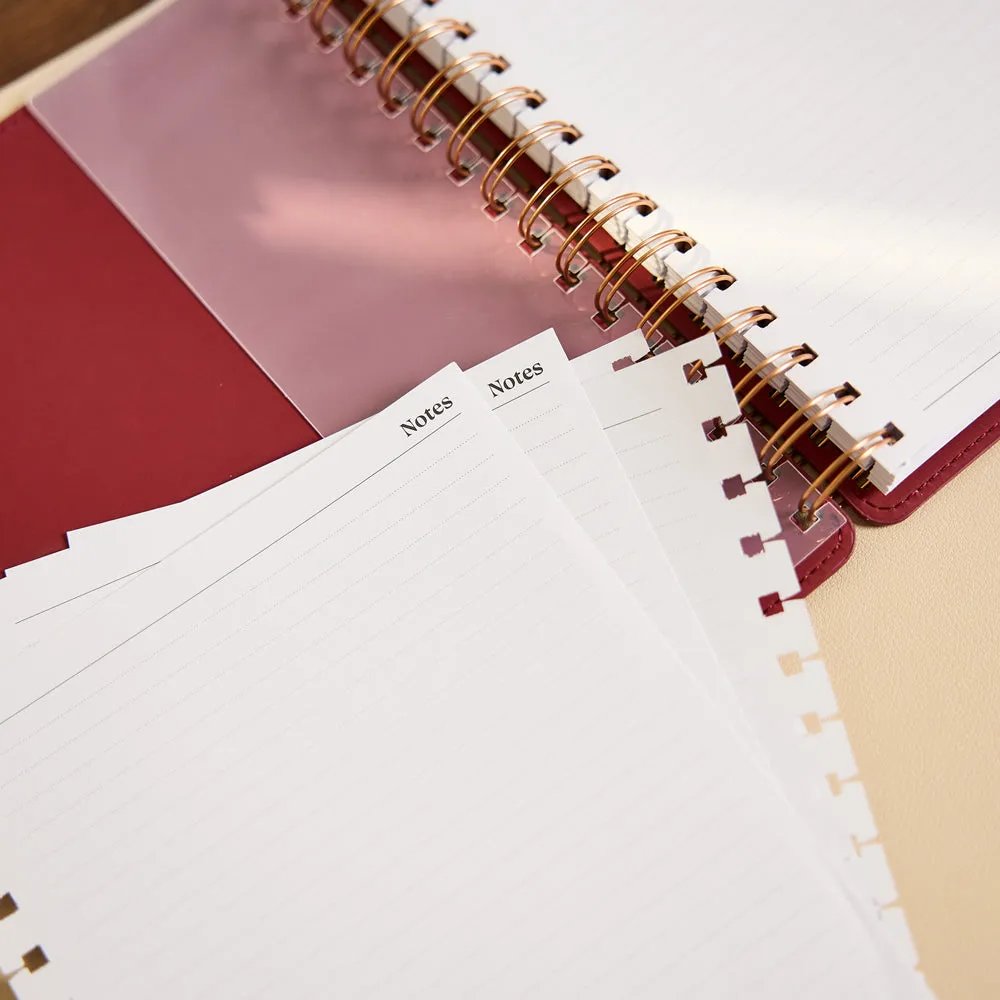 Happy Planner Citrine Small recharge papier pointillé ligné A5