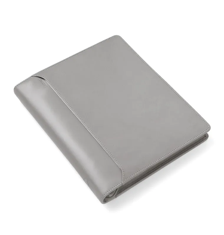 Filofax Lockwood organiseur zip A5 gris cuir