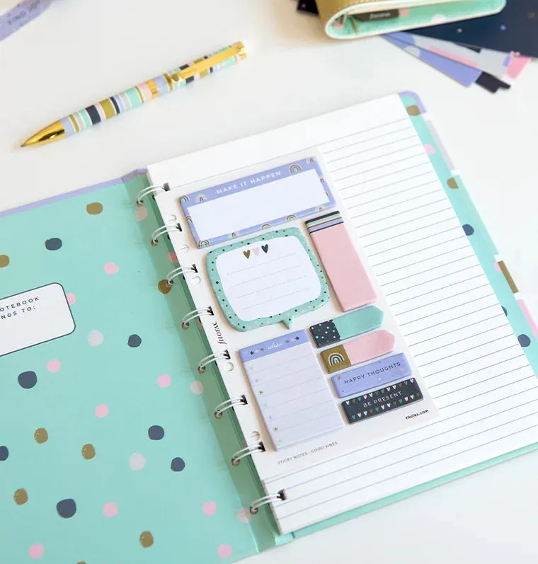 Filofax Good Vibes notes adhésives set A5 200 feuillets