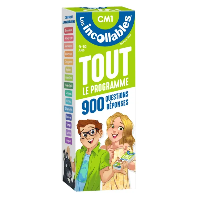 Frigobloc Les Incollables Tout le programme du CM1 quiz 9-10 ans