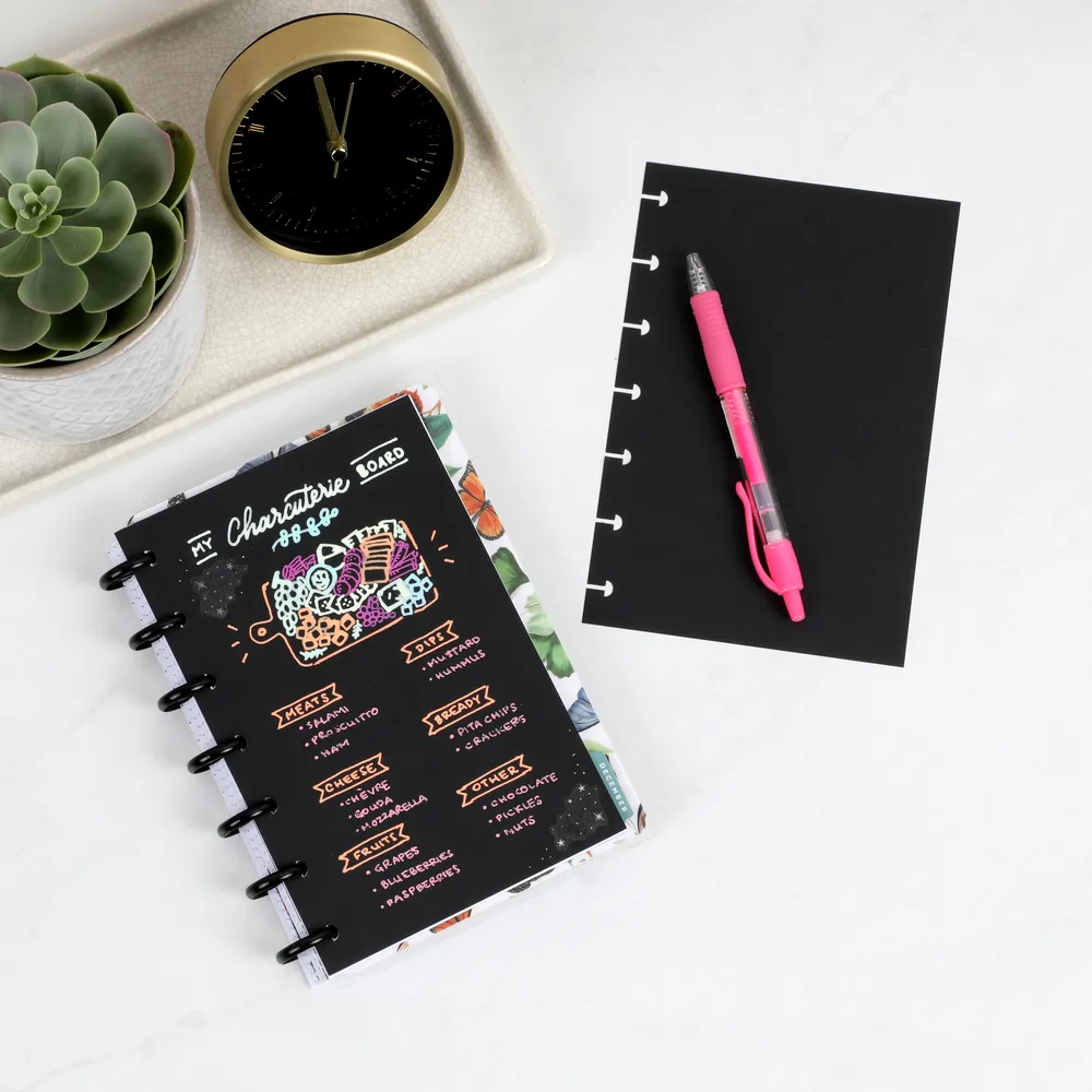 Happy Planner Plan Your Best Life bundle papier noir + stickers
