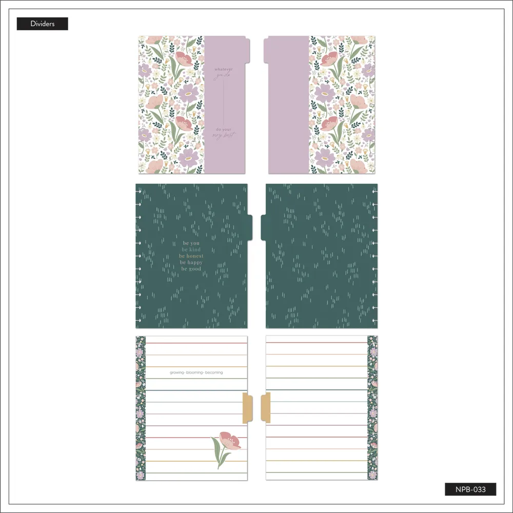 Happy Planner Subtle Sophisticated carnet Big pointillé ligné 60