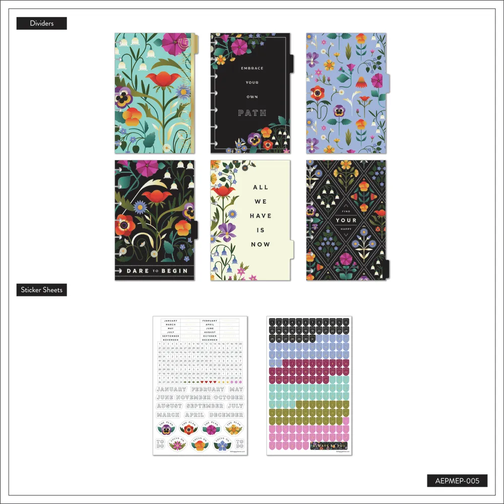 Happy Planner Radiant Garden extension Mini 6 mois