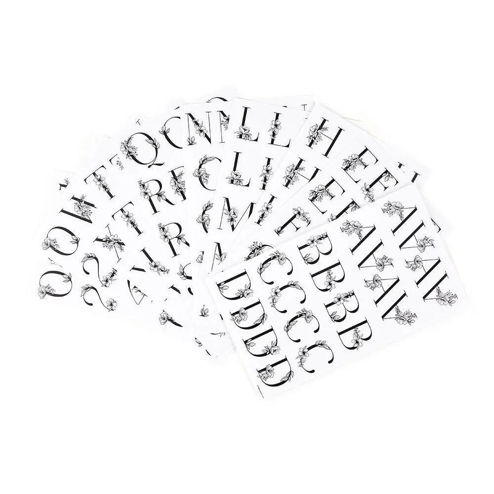 Me & my big ideas Sophisticated Florals stickers alphabet 194