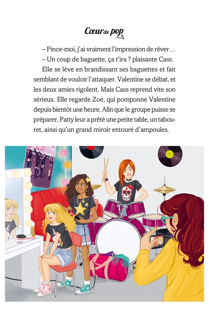 Frigobloc Coeur de Pop Tome 2 Première chanson roman 8-12 ans