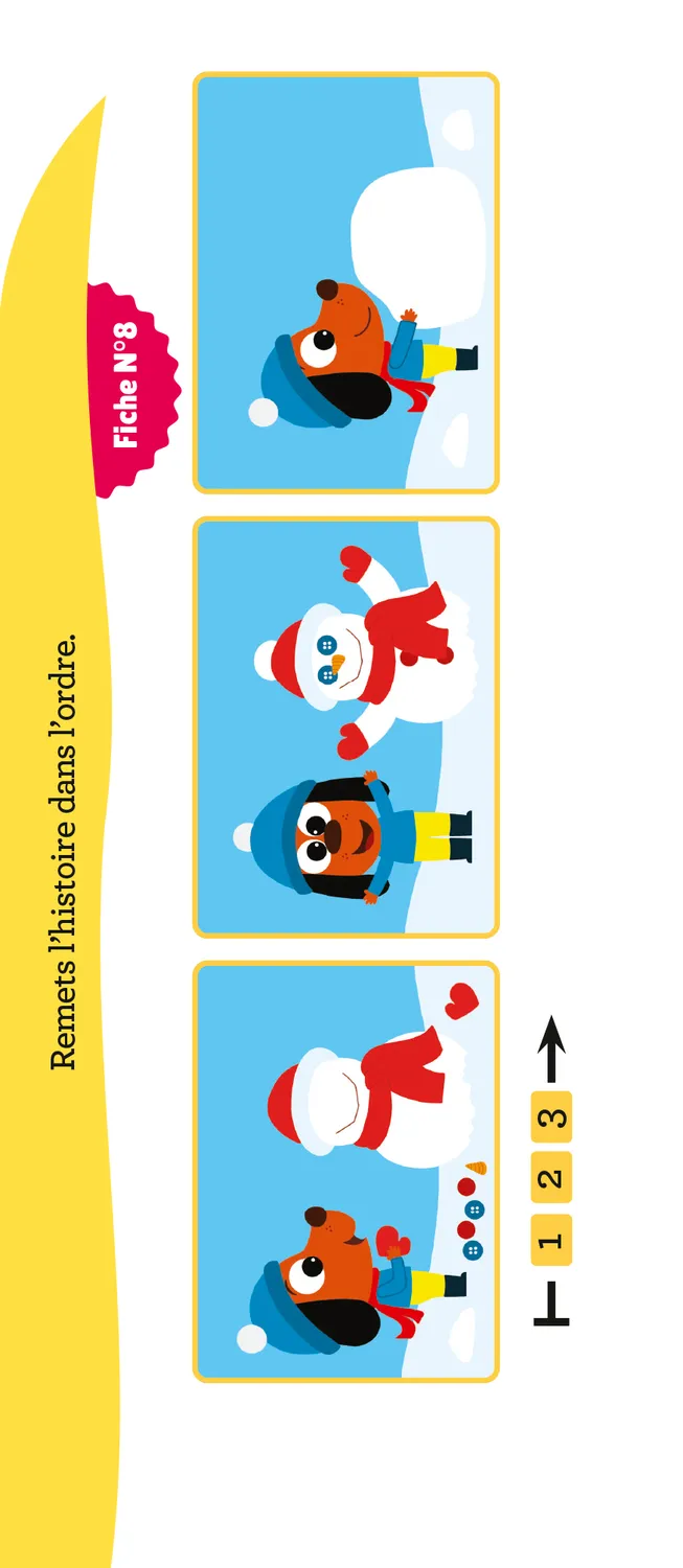 Frigobloc Incollables 180 quiz PS vers MS éventail 3-4 ans