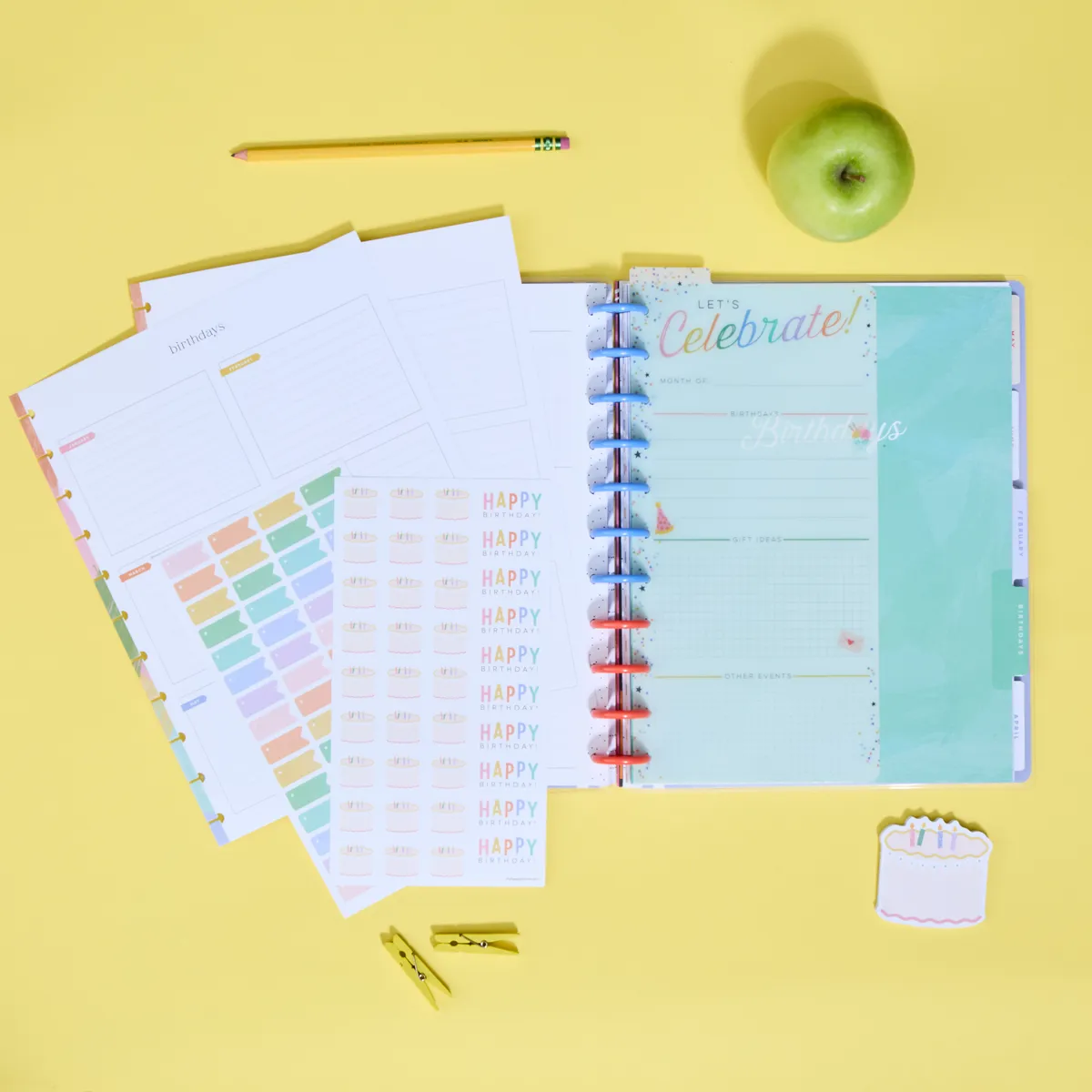 Happy Planner Student Attendance pack accessoires teacher Big