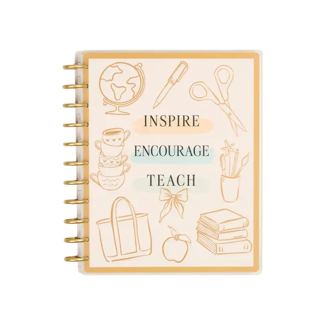 Happy Planner Pastel Poetry 2026-2027 agenda enseignant Big