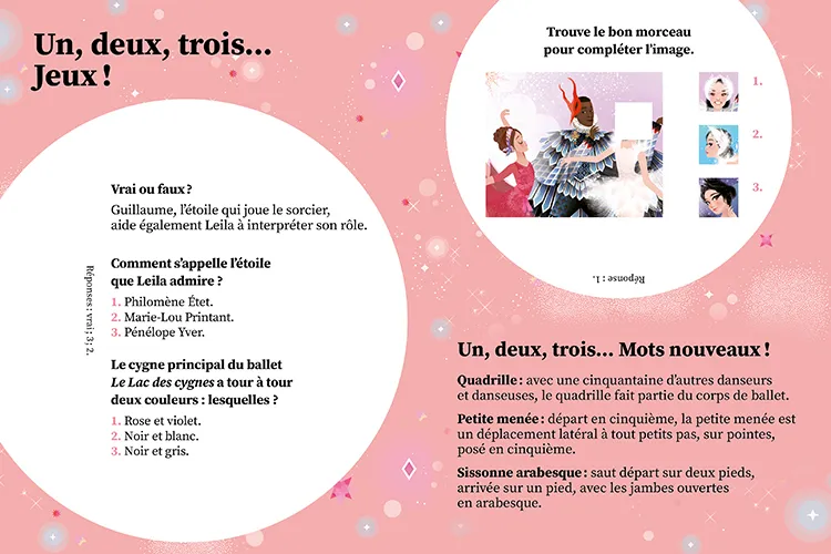 Une, deux, trois Danseuses Lac des cygnes Tome 15 roman 6 ans