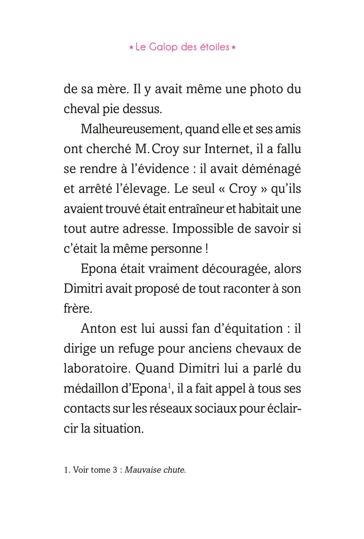 Frigobloc Galop des Étoiles Tome 7 Cheval roman dès 8 ans