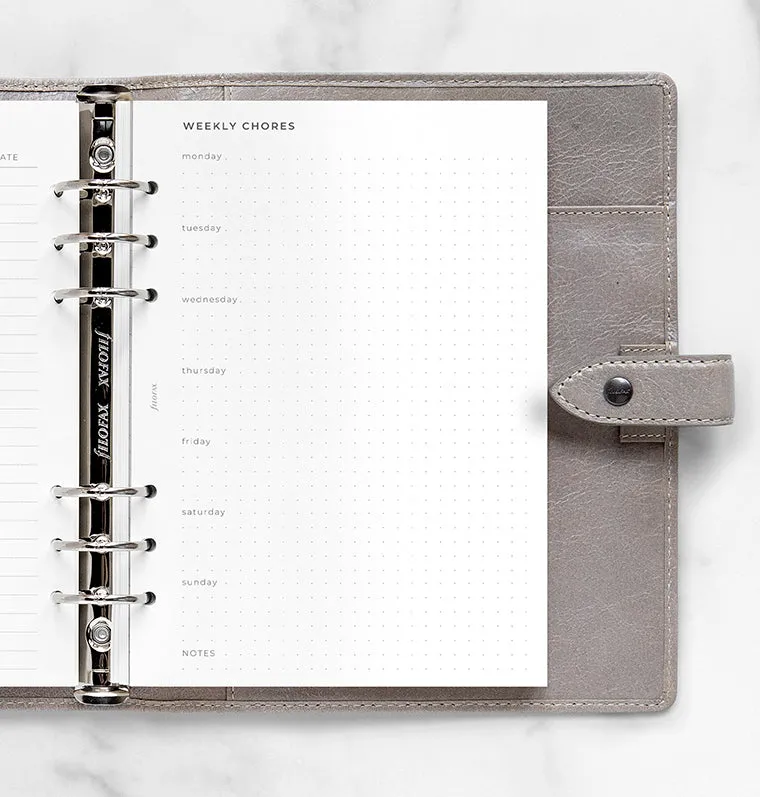 Filofax recharge planner ménage A5 pour organiseur et Clipbook