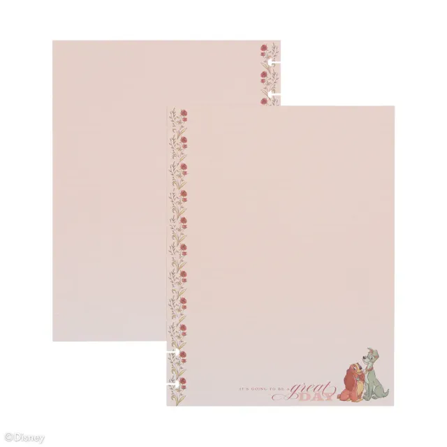 Happy Planner Disney Belle et Clochard recharge Classic pointillée 40 feuilles