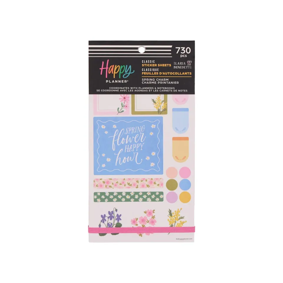 Happy Planner Spring Charm stickers printaniers 730