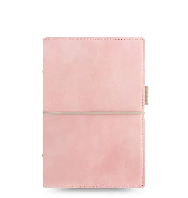 Filofax Domino Soft agenda à anneaux Personal rose