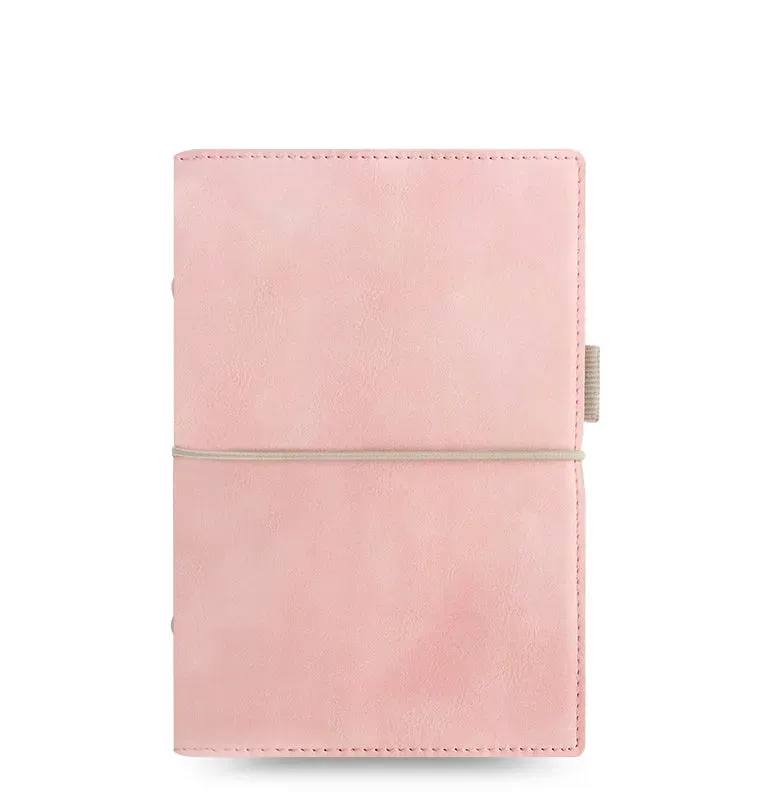 Filofax Domino Soft agenda à anneaux Personal rose