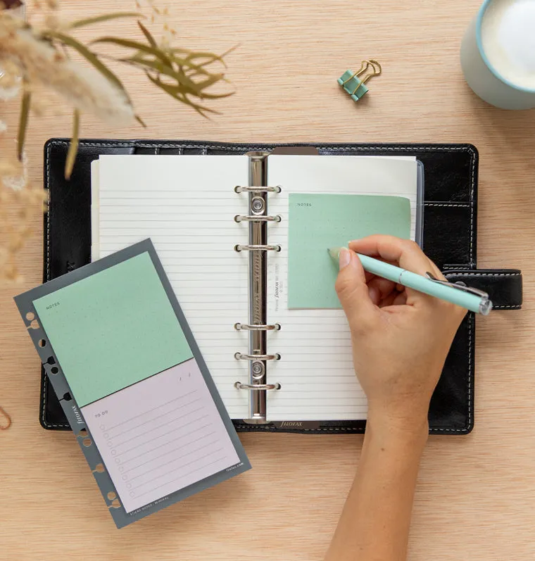 Filofax Minimal sticky notes pense-bêtes repositionnables 2 x 25