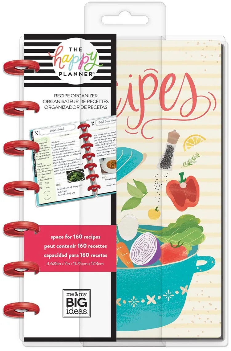 Happy Planner Mini Foodie agenda recettes 160 fiches