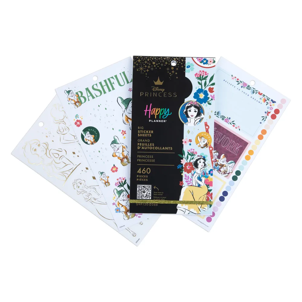 Happy Planner Disney Blanche-Neige stickers Big 460 autocollants