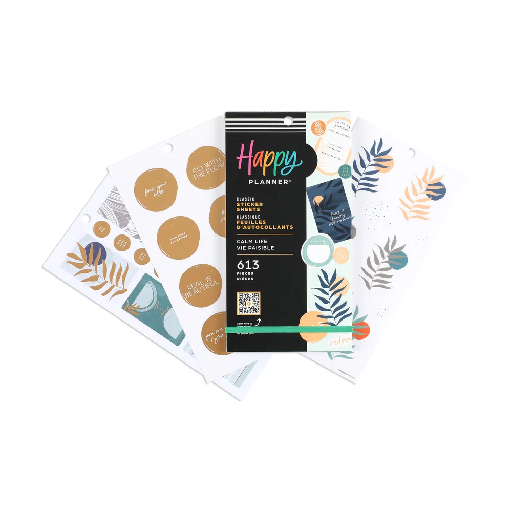 Me & my big ideas Happy Planner Calm Life stickers value pack 613