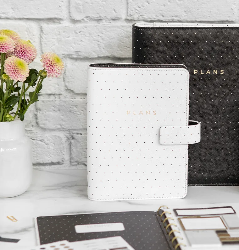 Filofax Moonlight Personal organiseur blanc doré