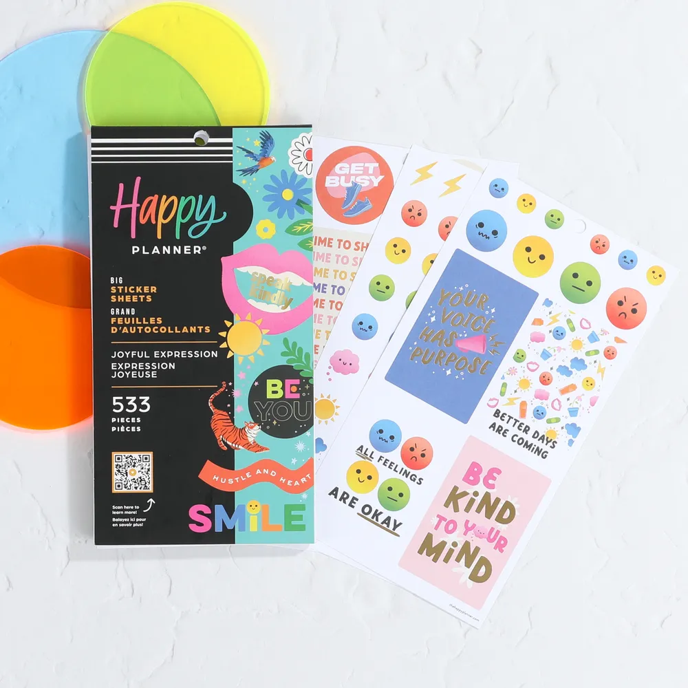 Happy Planner Joyful Expression stickers Big 530 couleur