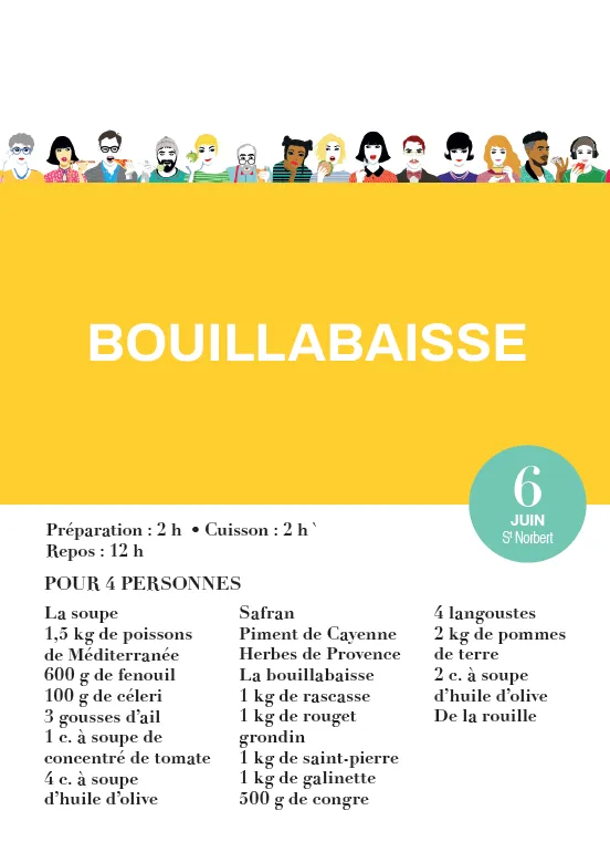 Frigobloc L'Année à Bloc Recettes Préférées calendrier 365 recettes