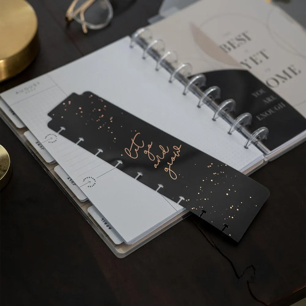 Happy Planner Black and White marque-pages Classic lot de 3 noir