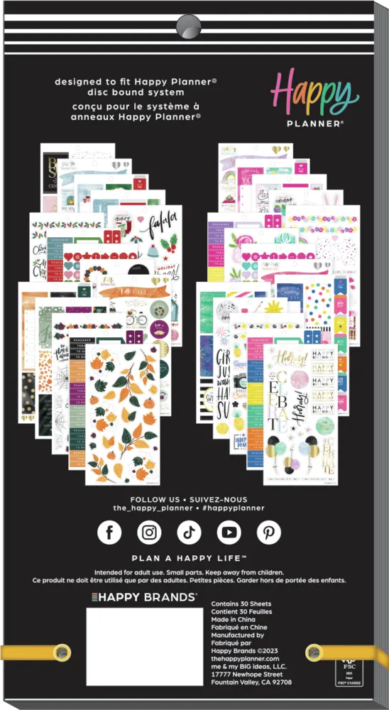 Happy Planner All in a Season stickers 878 pcs saisons