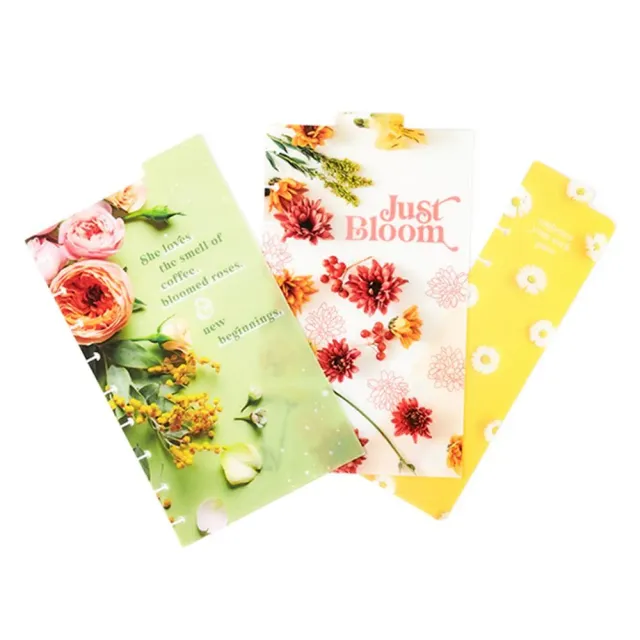 Happy Planner Pressed Florals Classic Dashboard intercalaire lot 3 fleuri