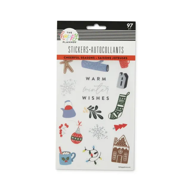 Me & my big ideas Cheerful Seasonal stickers 5 feuilles 97 motifs saisons