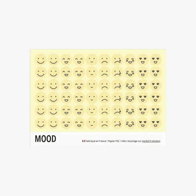 My365 Les stickers Mood stickers agenda