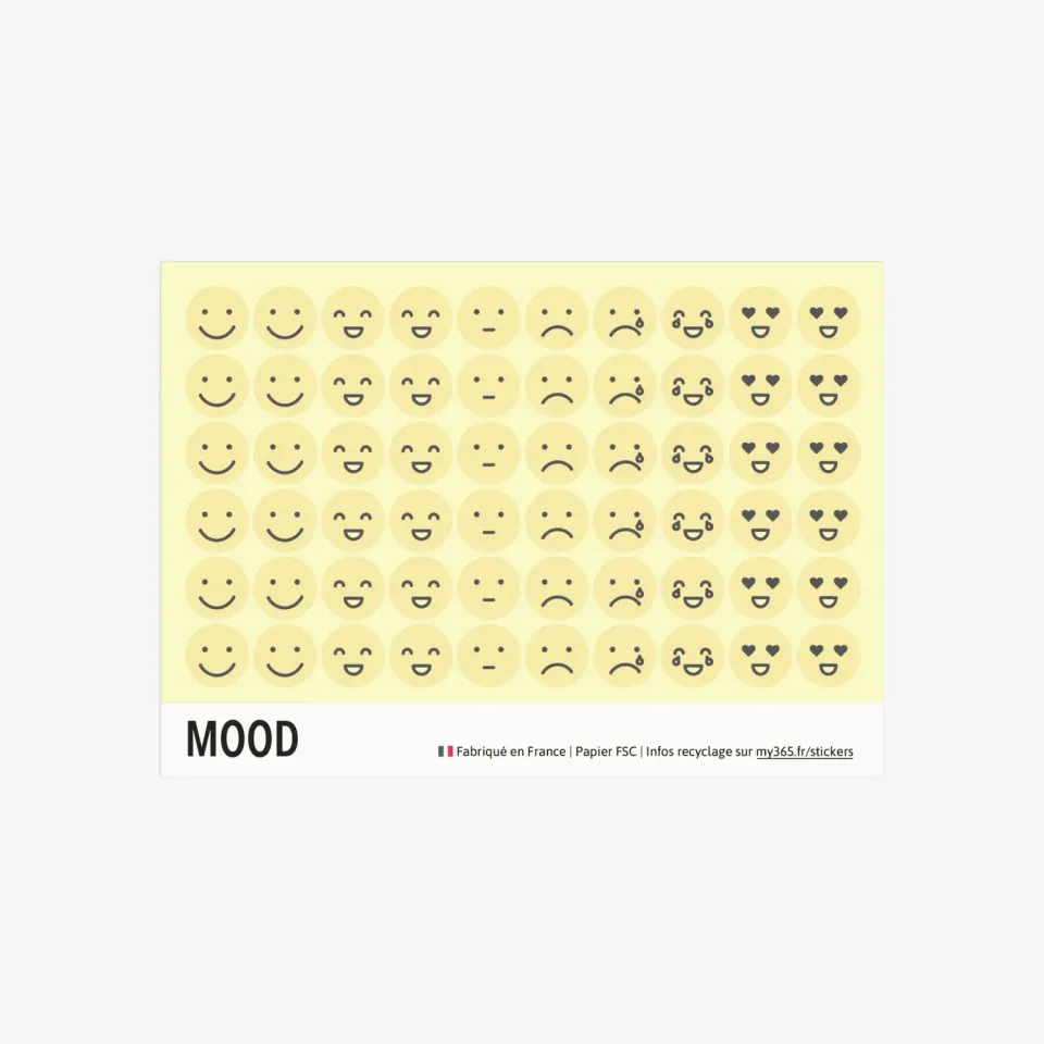 My365 Les stickers Mood stickers agenda