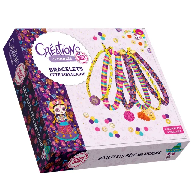 Minimiki Créations du monde Bracelets fête Mexicaine kit créatif