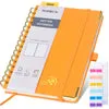 Poprun WH145D bullet journal orange pointillé