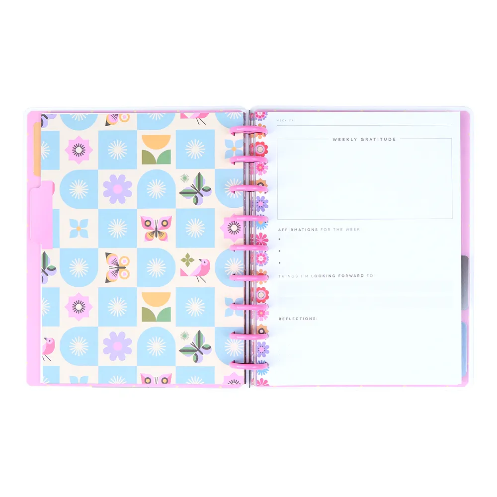 Happy Planner Mod Garden Classic journal guidé gratitude 80 feuilles