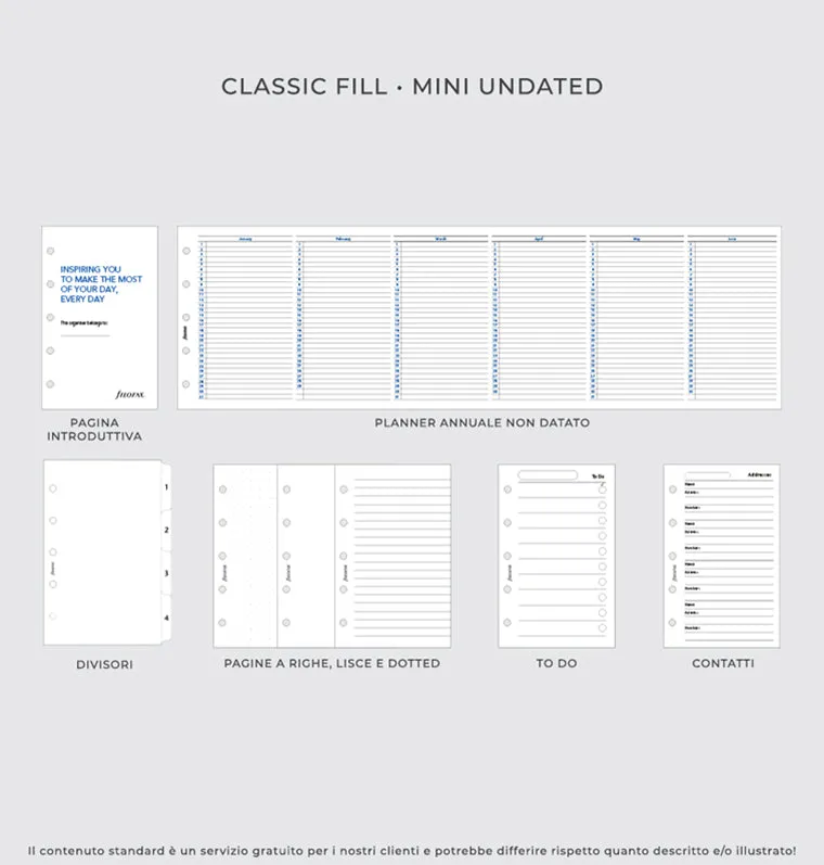 Filofax Saffiano organiseur Mini noir à anneaux