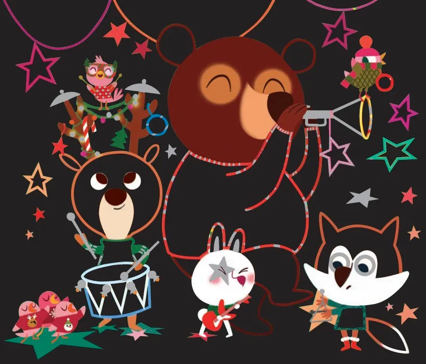 Frigobloc Magie de Noël pochette cartes à gratter et coloriages
