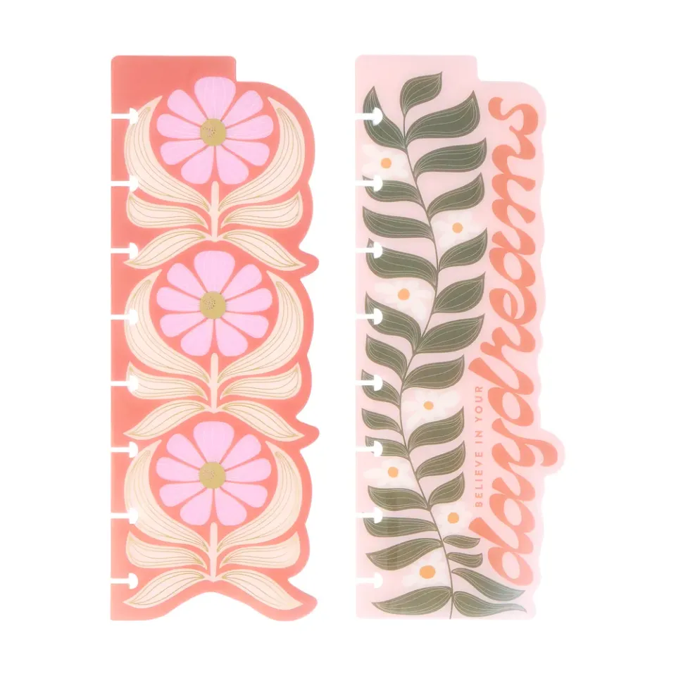 Happy Planner Desert Rose marque-pages classic lot 2 floral