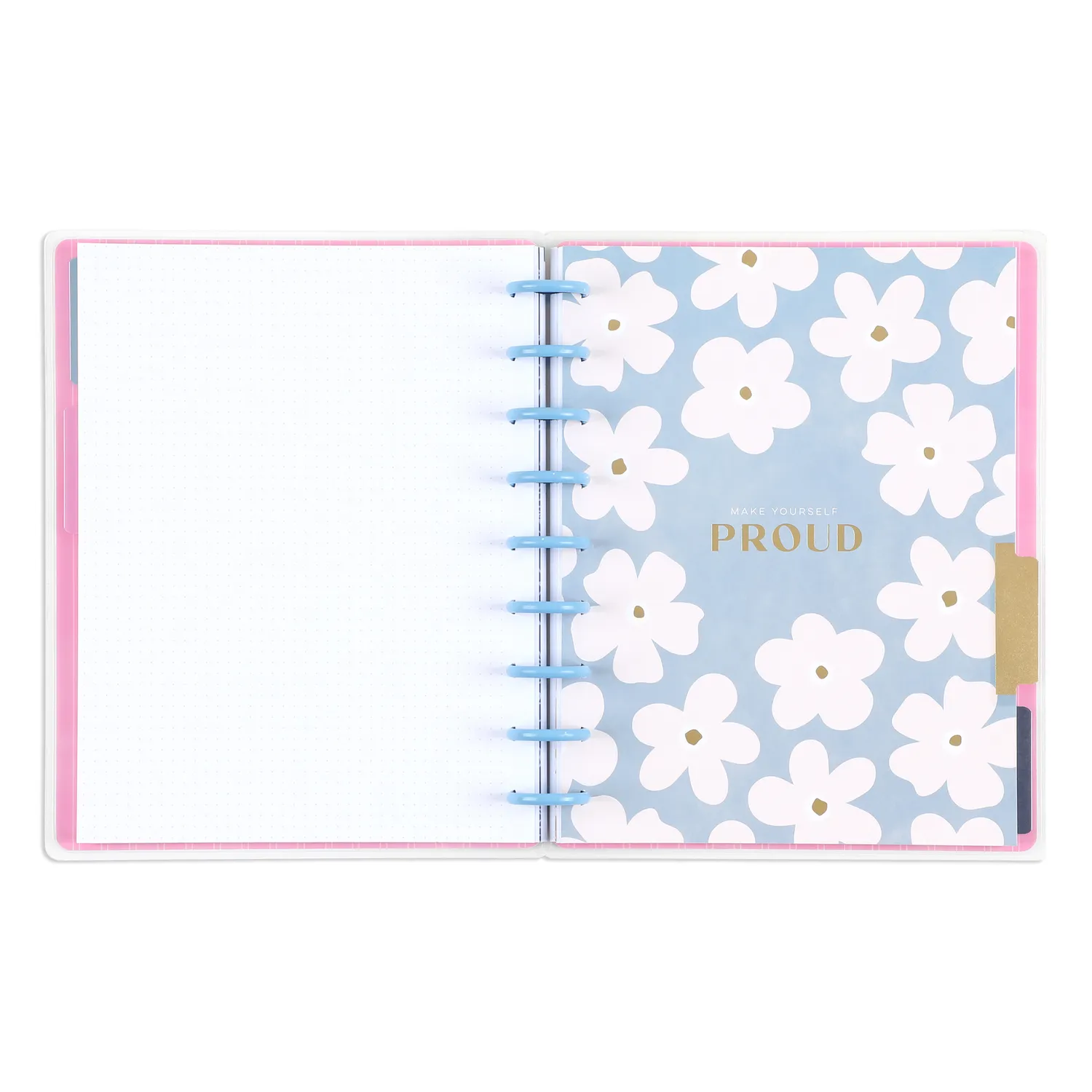 Happy Planner Bold Ditsies journal objectifs Classic 80 feuilles