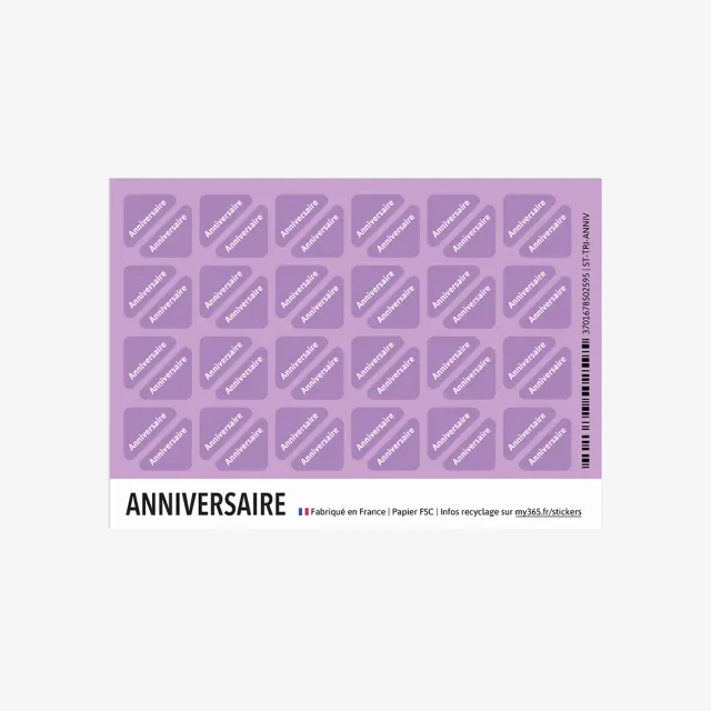 My365 triangle anniversaire stickers anniversaire festifs