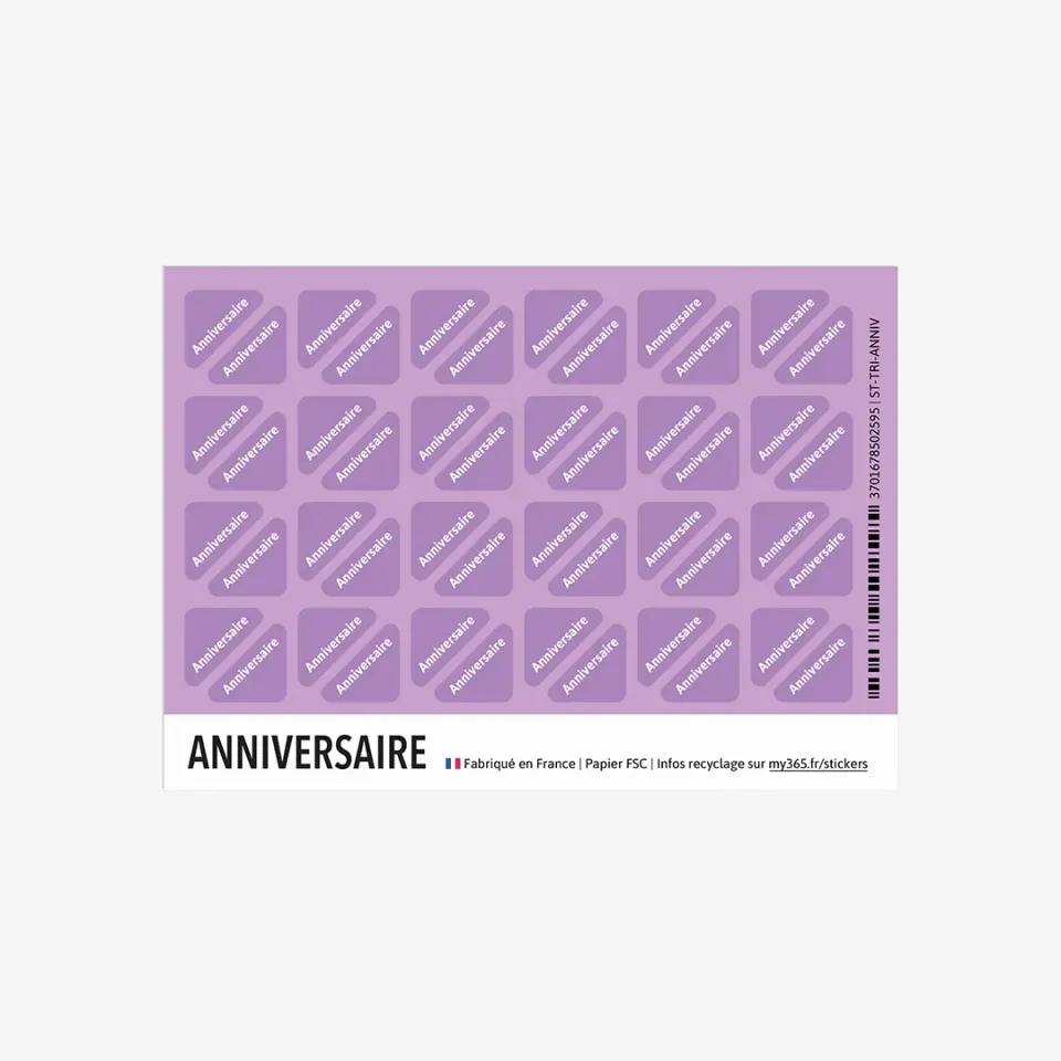 My365 triangle anniversaire stickers anniversaire festifs