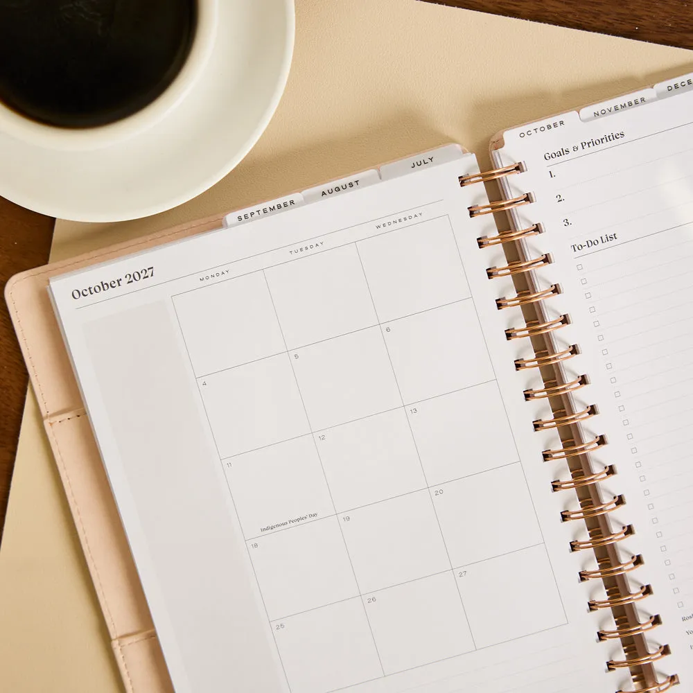 Happy Planner Citrine 2027 Blush agenda Classic 12 mois