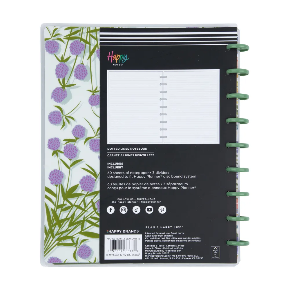 Happy Planner Spring Market carnet classic pointillé 60 feuilles