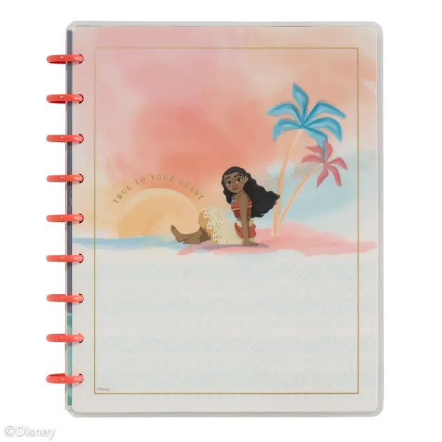 Happy Planner Disney Moana carnet pointillé ligné Classic 60 feuilles
