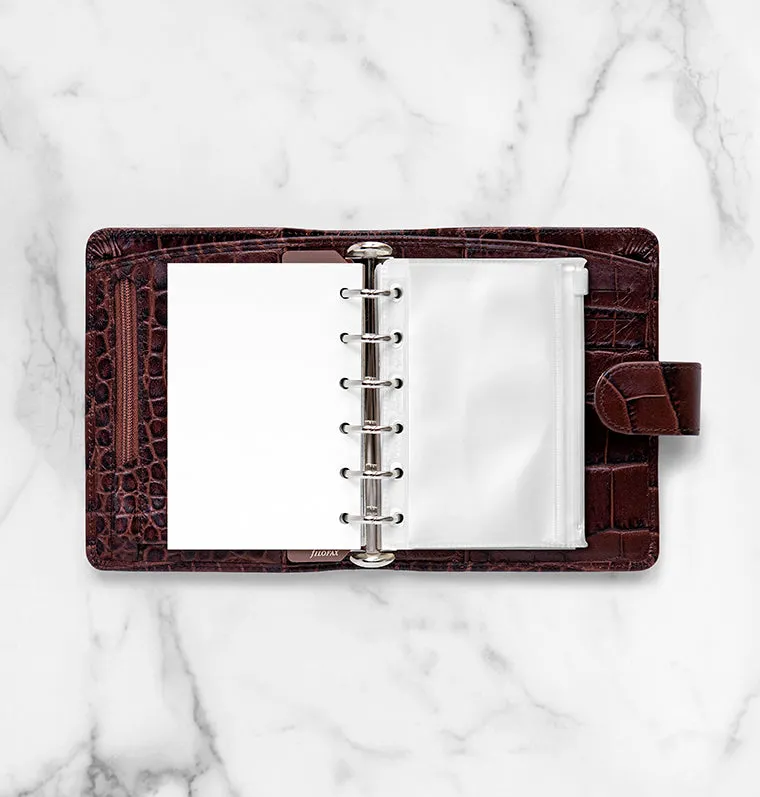 Filofax pochette transparente zippée Pocket