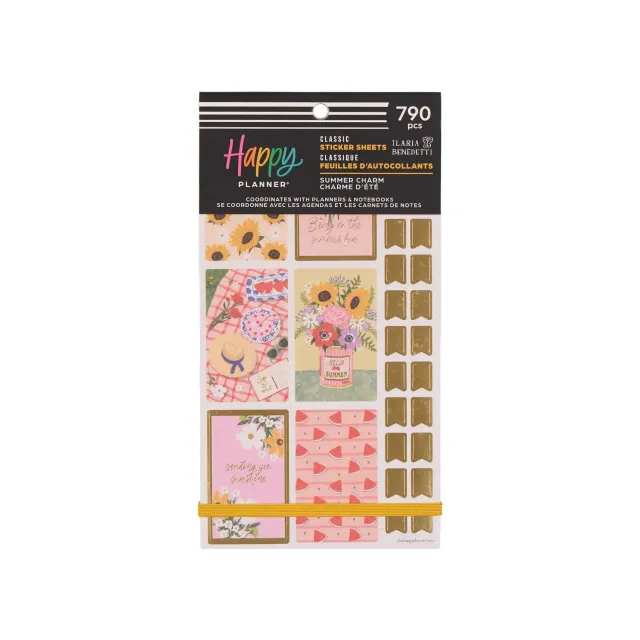 Happy Planner Summer Charm Value Pack stickers 790 motifs été