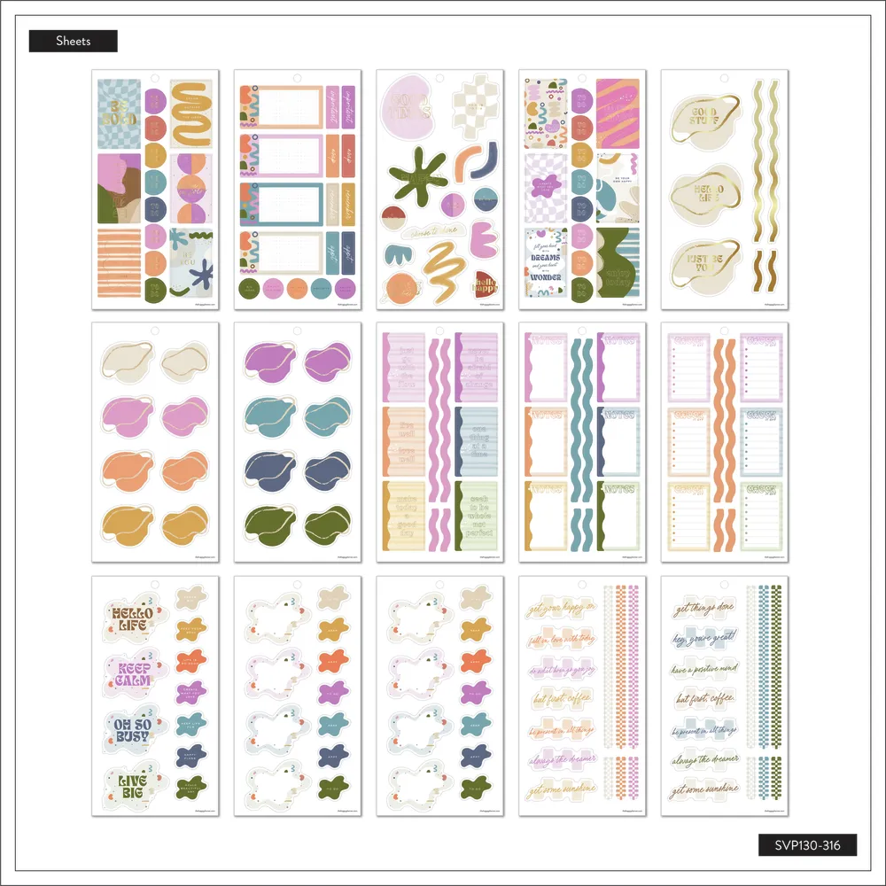 Happy Planner Canyon Modern Value Pack stickers 377 mats