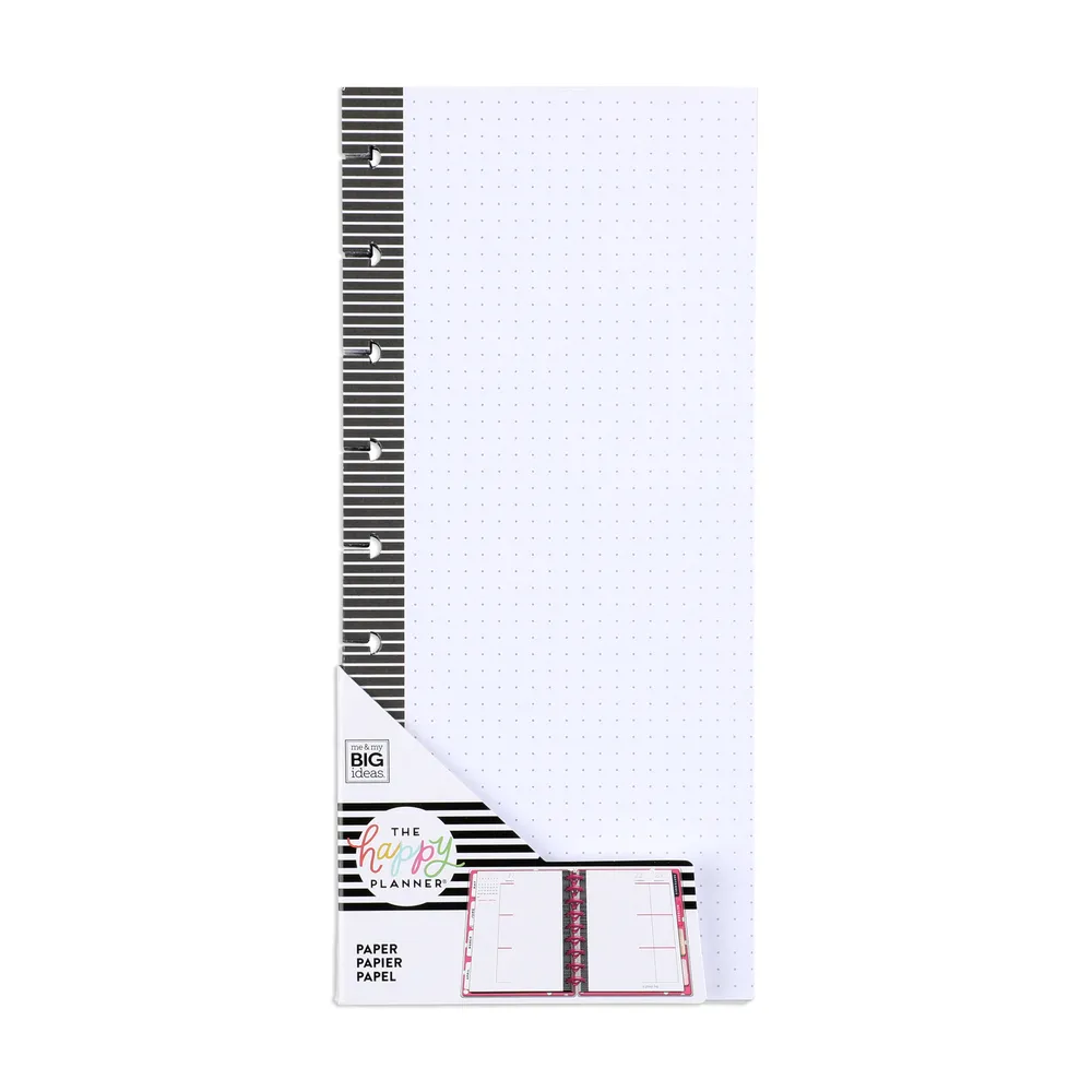 Happy Planner Classic papier pointillé demi-feuille 60 feuilles