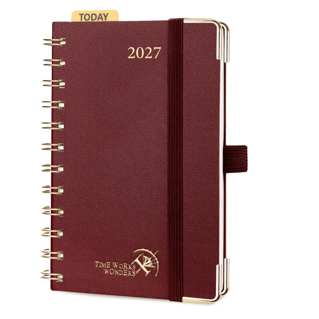 Poprun WEHA6-27 agenda hebdomadaire A6 2027 rigide poche
